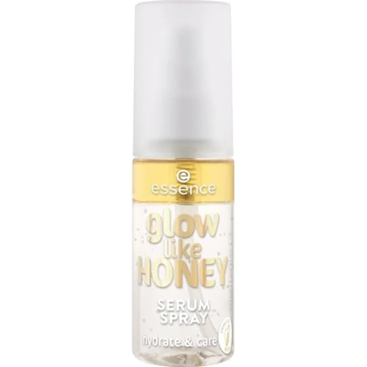 essence glow like HONEY Gesichtsserum im Spray, 50 ml, feuchtigkeitsspendend und aufhellend für jugendliche Haut – Bild 1