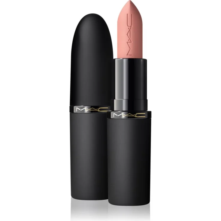 MAC Cosmetics Powder Kiss Hazy Matte, Mattierender Lippenstift in Be My Bridesmaid, 3.5 g für langanhaltende Farbe und samtig-mattes Finish
