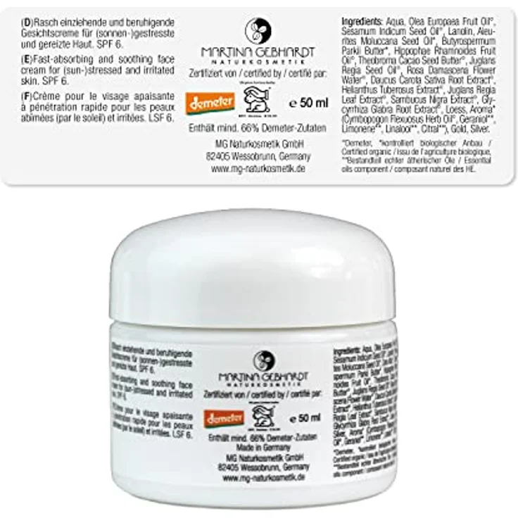 Martina Gebhardt Naturkosmetik - Summer Time Cream - 50 ml – Bild 3