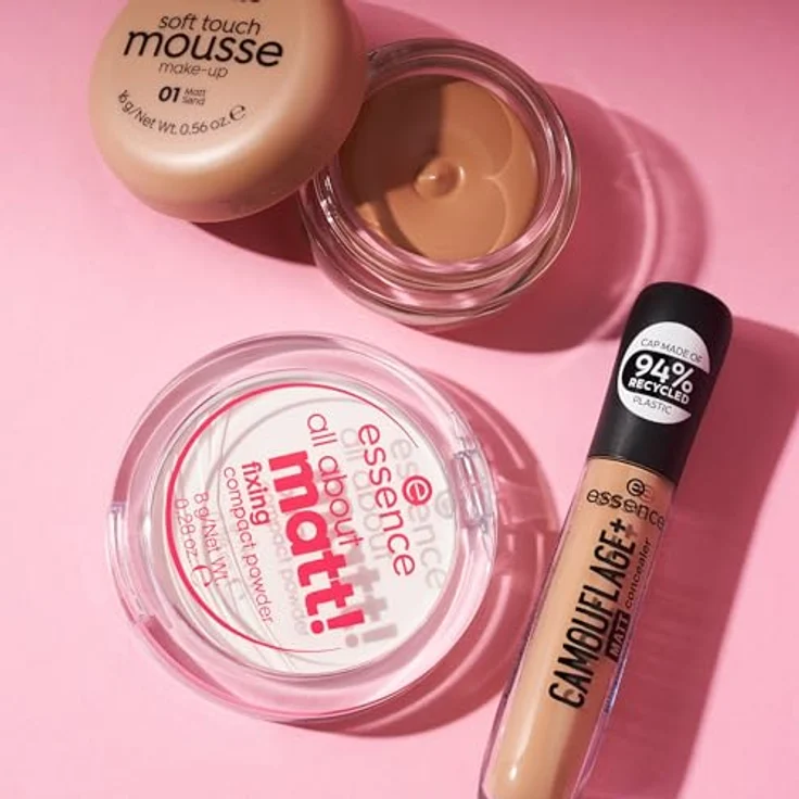 Essence Soft Touch Mousse Foundation 01 Matt Sand 16 g – Bild 5