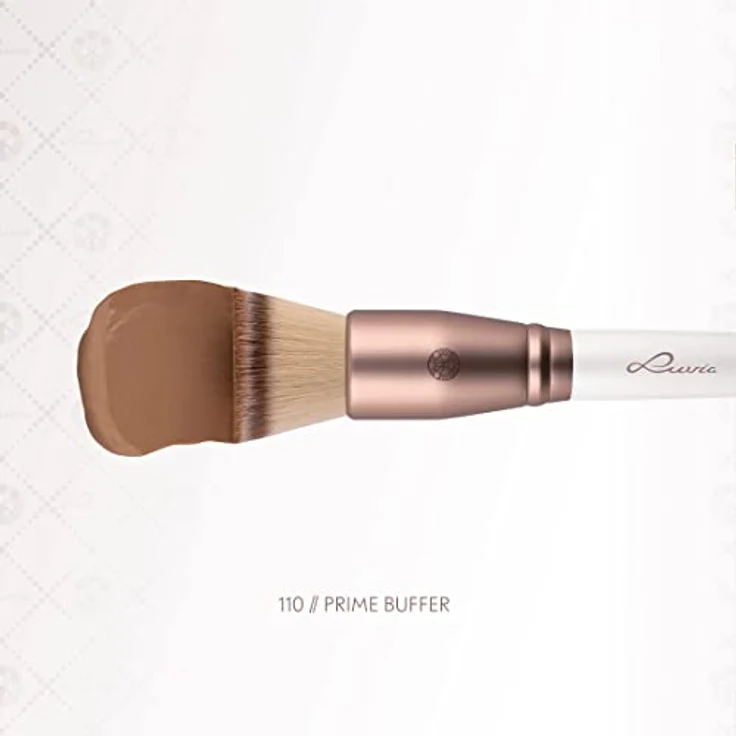 Luvia Cosmetics Pinsel Luvia, Prime Buffer, Foundation Schminkpinsel Für Leichtes & Ebenmäßiges Verblenden, Veganer Kosmetikpinsel – Bild 2