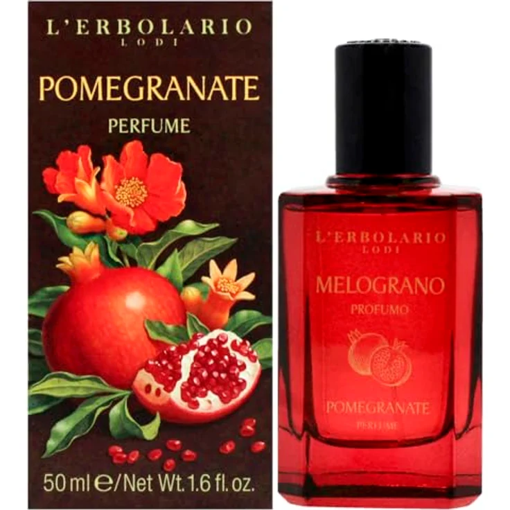 L'Erbolario MELOGRANO Eau de Parfum 50ml, fruchtig-frischer Damenduft mit Granatapfel-Note – Bild 1