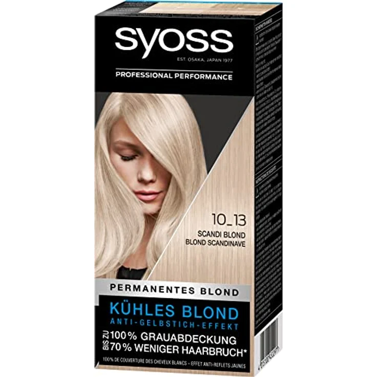 Syoss Color Coloration 10_13 Scandi Blond Stufe 3 (3 x 115 ml), Haarfarbe mit Anti-Gelbstich-Effekt für kühles Blond, 70 % weniger Haarbruch* – Bild 2