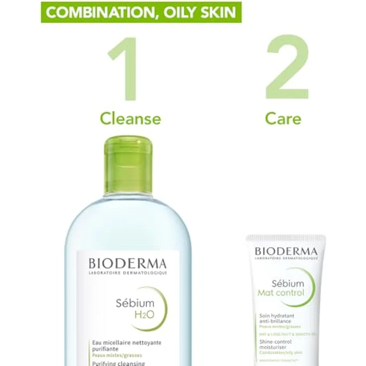 Bioderma Sebium H2O reinigende Lösung, 500 ml, für Mischhaut geeignet – Bild 3