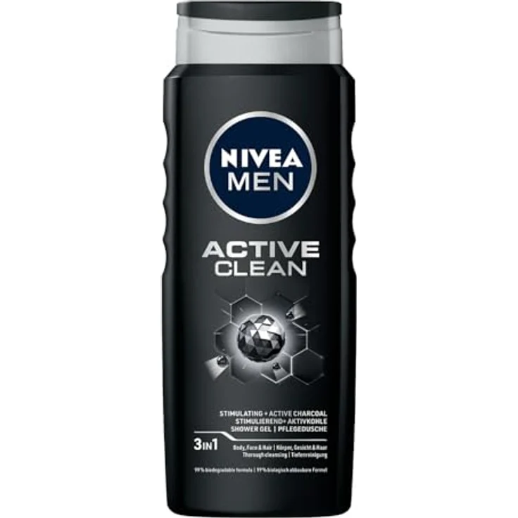 Nivea Men Active Clean Duschgel 500 ml – Bild 2