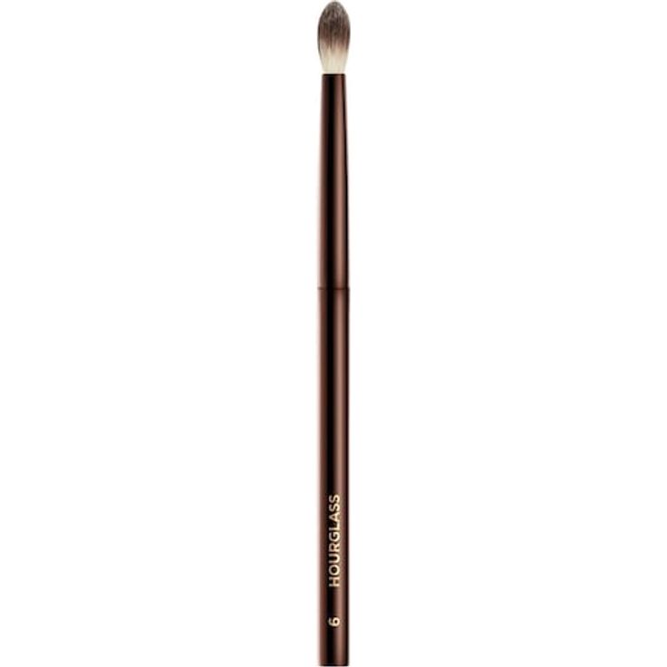 HOURGLASS Pinsel Nº 6 Tapered Blender Brush, veganer Puderpinsel für präzise Augen-Make-ups, grau