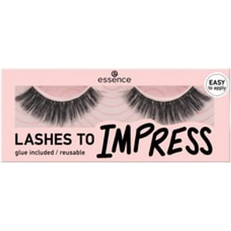 essence Lashes To Impress Nr. 09 Big Lash Crush, Wiederverwendbare Wimpern mit Volumen und Länge, Schwarz, inkl. Wimpernkleber