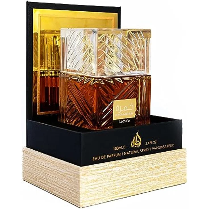 Lattafa Khamrah Eau De Parfum 100 ml (unisex), Süßer orientalischer Duft mit Vanille und Gewürzen – Bild 2