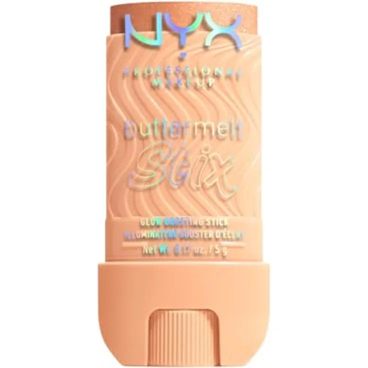NYX PROFESSIONAL MAKEUP Buttermelt Stix Glow Boosting Highlighter, samtig-weicher Highlighter für strahlenden Glow, bis zu 8h Halt, Let Me Melt