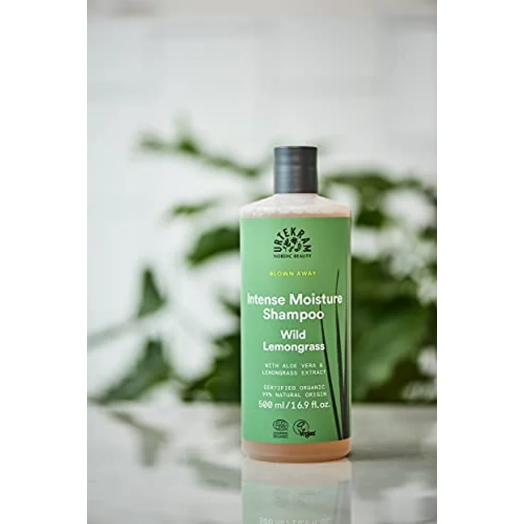 Urtekram Shampoo - Wild Lemongrass - Intense Moisture - 500 ml, Vegan, Biologisch, Natürlichen Ursprungs – Bild 2