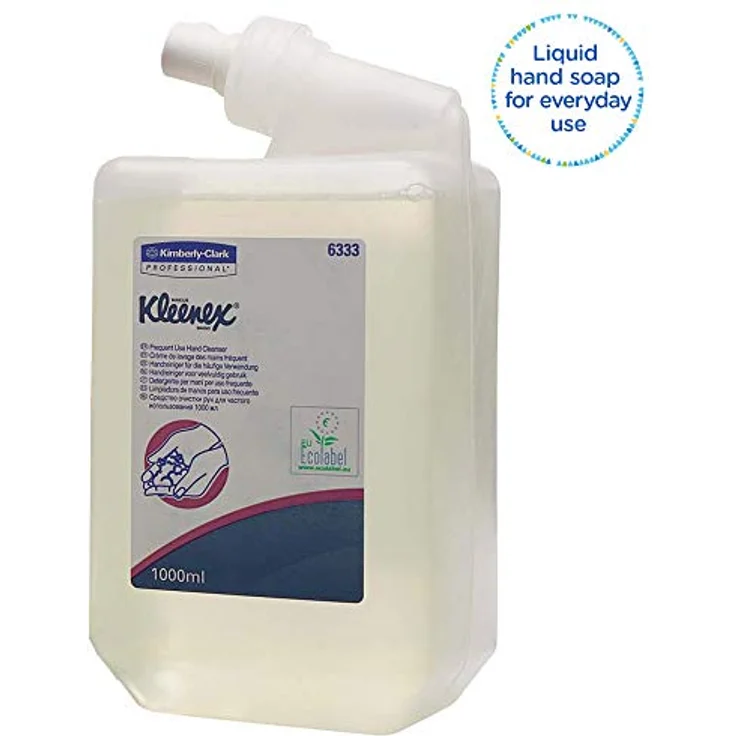 Kimberly-Clark Sanfte Waschlotion, Handseife ohne Duft, transparent, 1000 ml, geeignet für Spender 9000 474 121 – Bild 4
