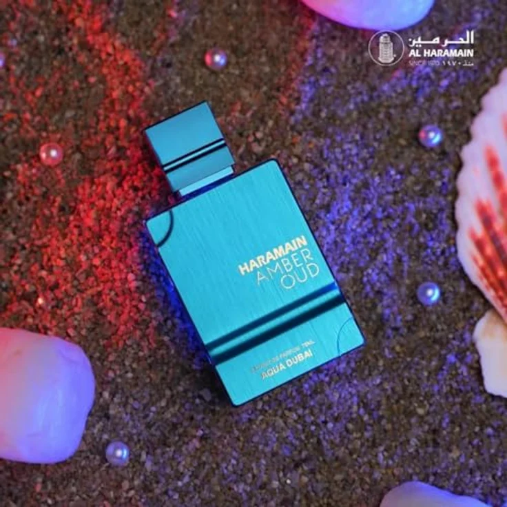 Al Haramain Amber Oud Aqua Dubai 100 ml Eau de Parfum Spray, luxuriöses unisex arabisches Parfüm mit fruchtigem Amber- und Moschusduft – Bild 5