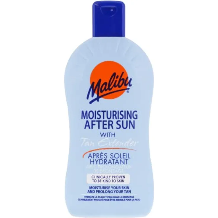 Malibu Moisturising After Sun Lotion mit Bräunungsverlängerung, 400 ml, hautfreundlich und hydratierend