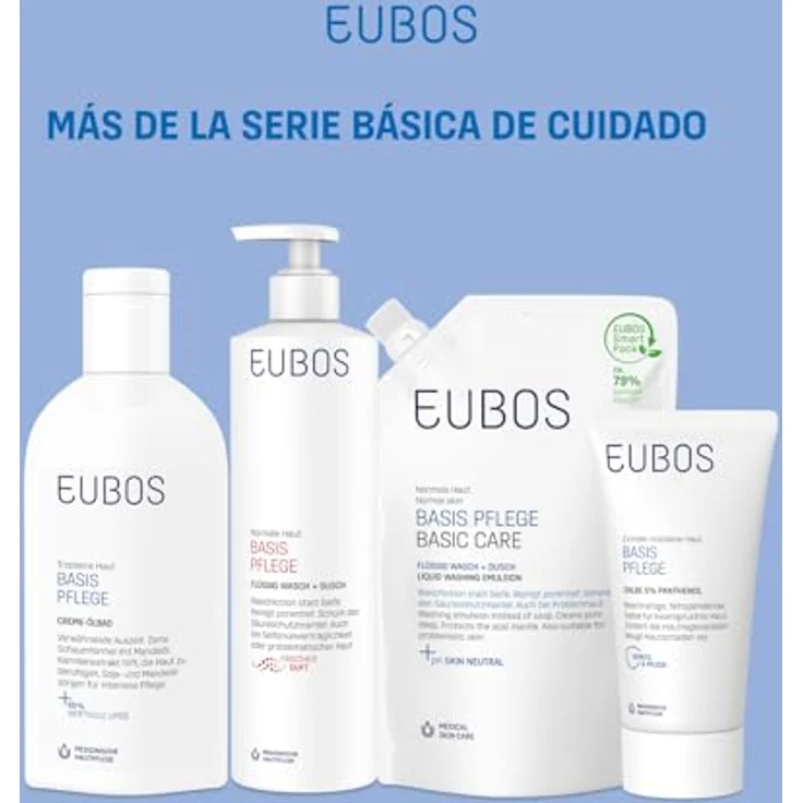 Eubos Basic Skin Care Red Waschemulsion Ersatzfüllung, Duschgel für Damen, 400 ml, feuchtigkeitsspendend mit angenehmem Duft – Bild 5