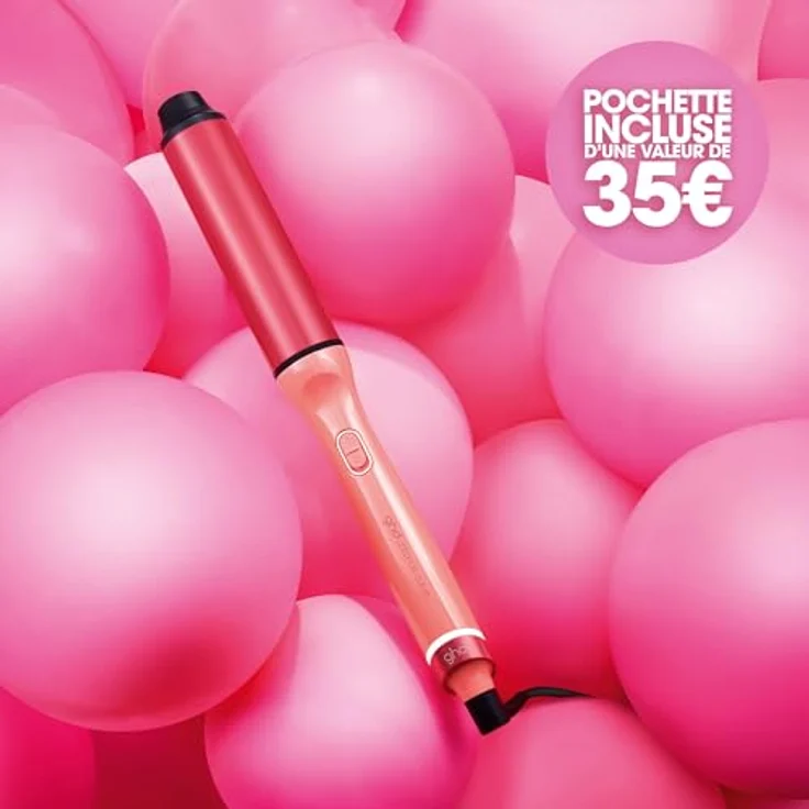 ghd chronos curve max Lockenstab in Candy Coral, 38mm Durchmesser für langanhaltende Wellen, inkl. Hitzeschutz-Etui und Styling-Handschuh – Bild 2