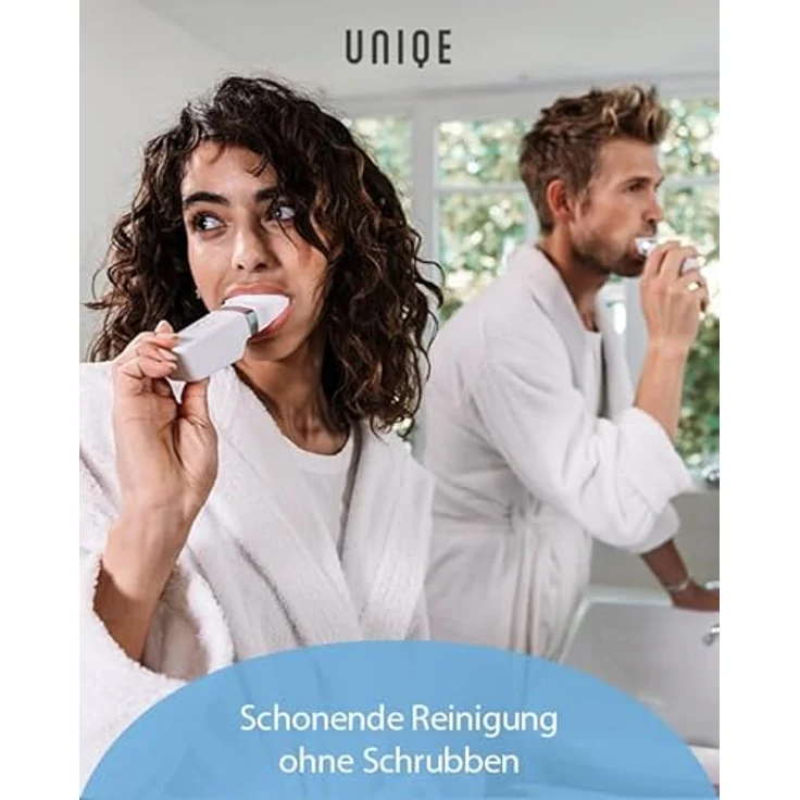 UNIQE One Mix Starterset, Schallzahnbürste mit Lamellen-Technologie, inkl. 3 Mundstücke und Zahngel für intensive Plaque-Reduktion – Bild 5