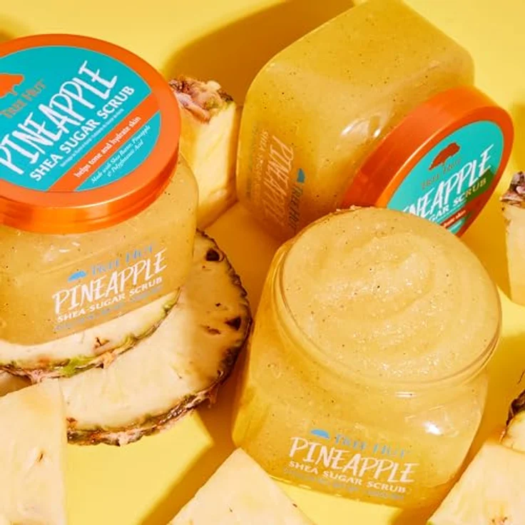 Tree Hut Pineapple Shea Sugar Scrub | Peeling-Körperpeeling entfernt abgestorbene, trockene Haut | Pflegende essentielle Körperpflege, 532 ml – Bild 3