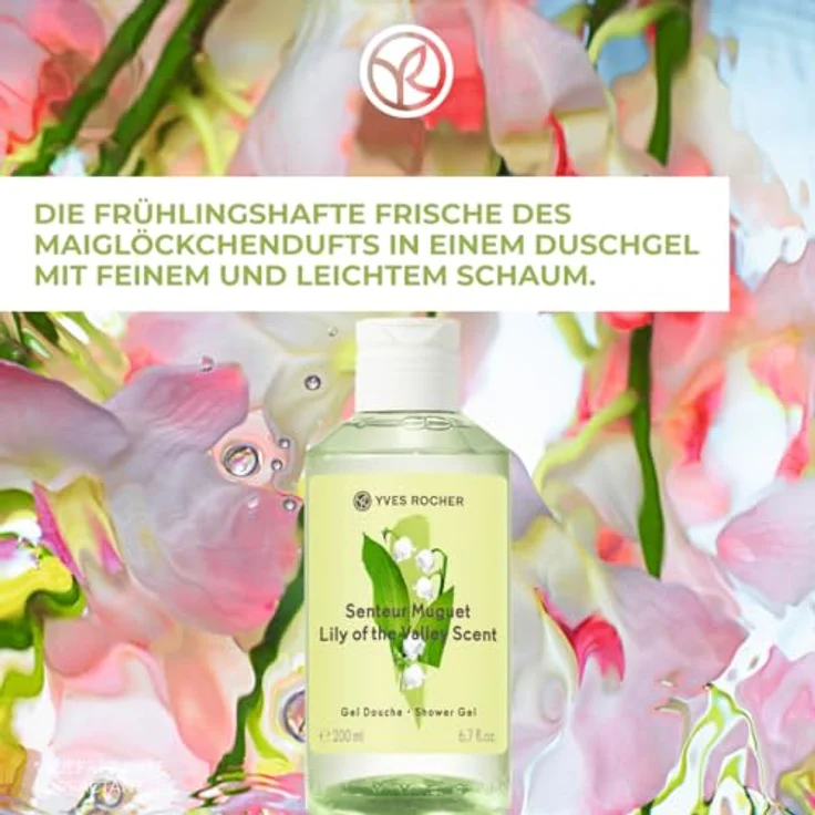 Yves Rocher Lily of the Valley Duschgel, sanfte Reinigung und Feuchtigkeitspflege, 200 ml – Bild 2