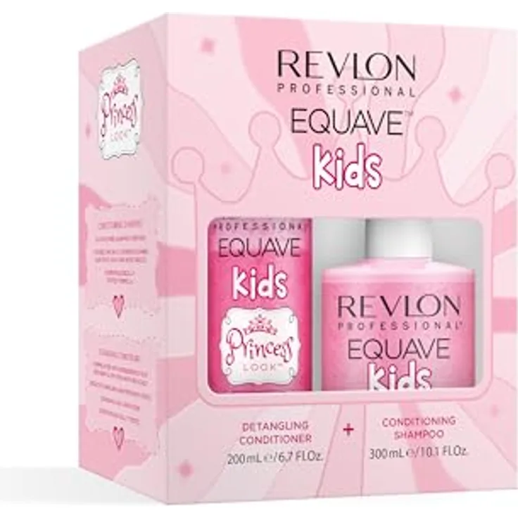 Revlon Professional Equave Kids Geschenkset für Mädchen, Pflegepaket mit sanftem Shampoo (300 ml) und Conditioner (200 ml)