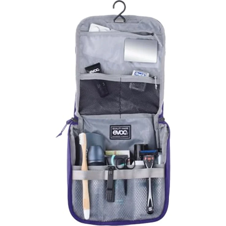 Evoc Kulturbeutel 22 cm, lila, aus 100% Polyester, praktisch und kompakt – Bild 3