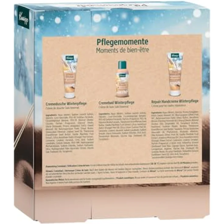 Kneipp Winterpflege-Geschenkset, Pflege-Set mit Cremebad, Cremedusche und Handcreme, 100 ml und 75 ml – Bild 2