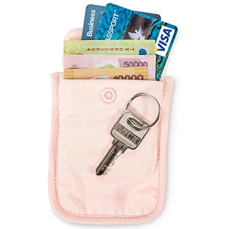 Pacsafe Coversafe S25 Diebstahlschutz-Beutel zur Befestigung am BH Orchid Pink, 10121314, 9 cm – Bild 5