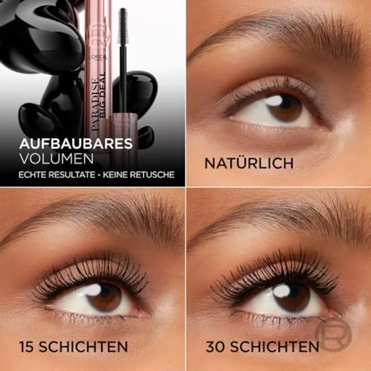 L’Oréal Paris Lash Paradise Big Deal, Wimpernverlängernde Volumenmascara, schwarz, 9.9 ml – Bild 4