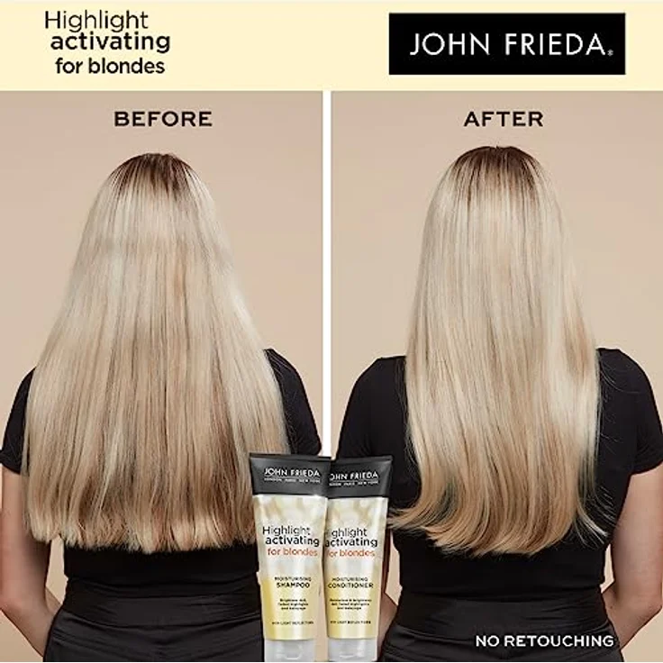John Frieda Sheer Blonde Highlight Aktivierendes Feuchtigkeitsspendendes Shampoo 500 ml – Bild 3
