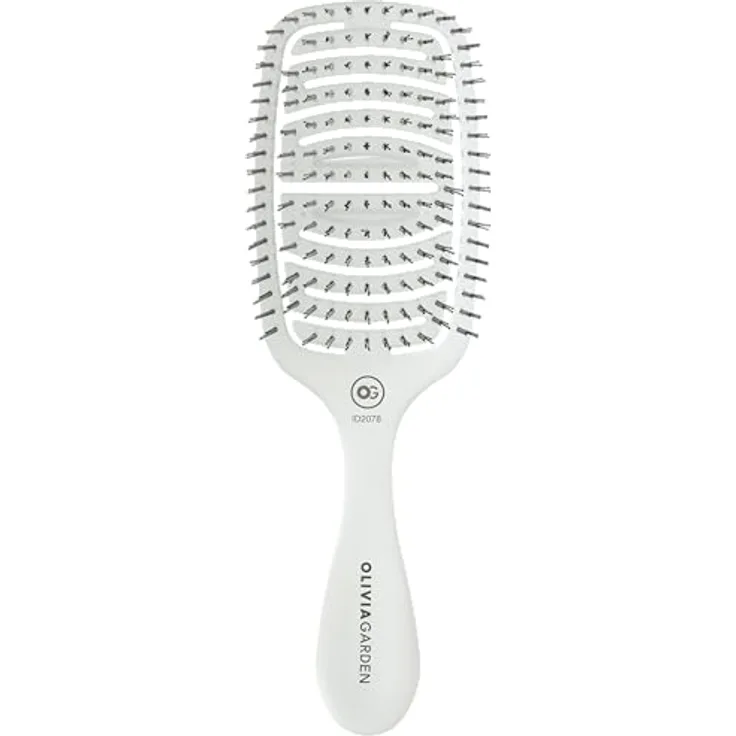 Olivia Garden - Essential Care Flex Fine Hair Bristles Ice White. Für trockenes oder oder nasses Haar. Ein Detangler für feines Haar.