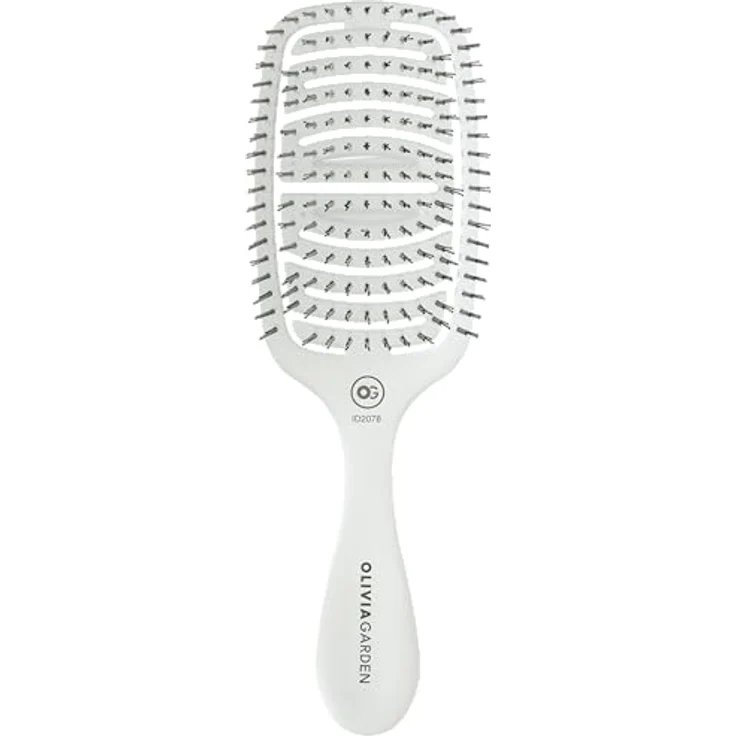 Olivia Garden - Essential Care Flex Fine Hair Bristles Ice White. Für trockenes oder oder nasses Haar. Ein Detangler für feines Haar. – Bild 1