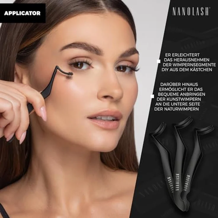 Applikator für cluster wimpern Nanolash - Applikator für falsche Wimpern, Applikator für Wimpernverlängerungen zu Hause – Bild 4