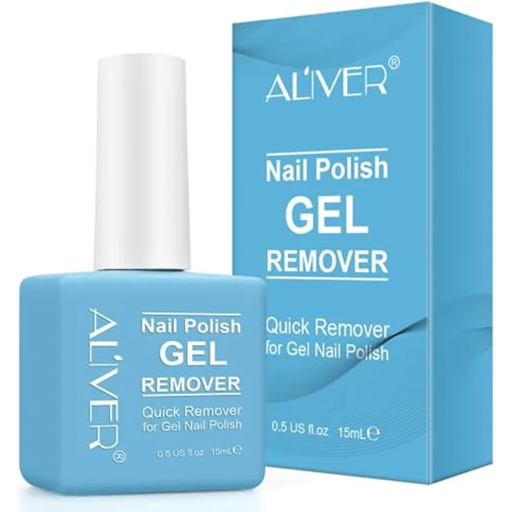 P-Beauty Nagellackentferner Acetonfrei, professioneller Gel-Remover für Nägel, schnelle Entfernung in 3 Min, 60% BIO-Cellulose, 1x 15ml