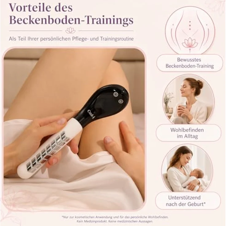 COOL-i ® Vaginaltrainer EMS-Gerät mit Lichtanwendung, ergonomisches Design aus Silikon für Intimbereichstraining – Bild 5