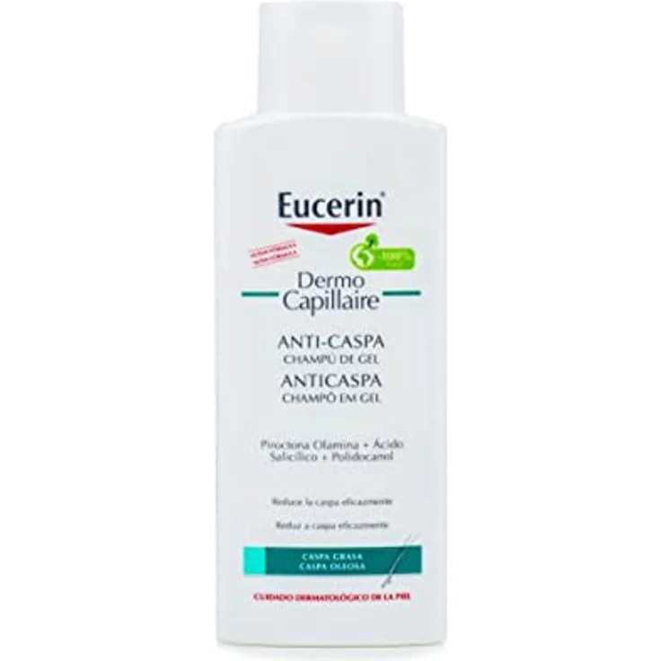 Eucerin Dermo Capillaire Antischuppenshampoo 250ml, Bekämpft ölige Schuppen, für fettige Kopfhaut, beruhigt seborrhoisches Ekzem – Bild 1