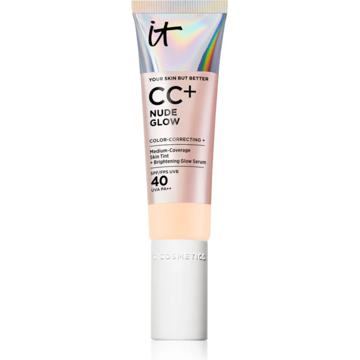 IT Cosmetics Your Skin But Better CC + Nude Glow CC Cream, getönte Tagescreme zur Verjüngung der Gesichtshaut, SPF 40, Fair Biege, 32 ml