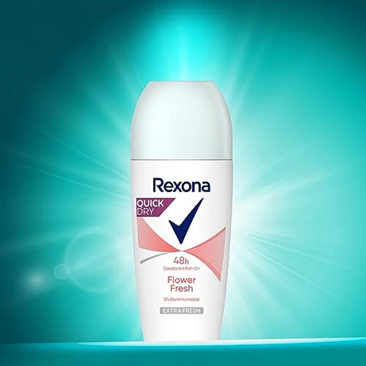 Rexona Deo Roll-On, Flower Fresh, 0% Aluminiumsalze, 50 ml – Bild 4