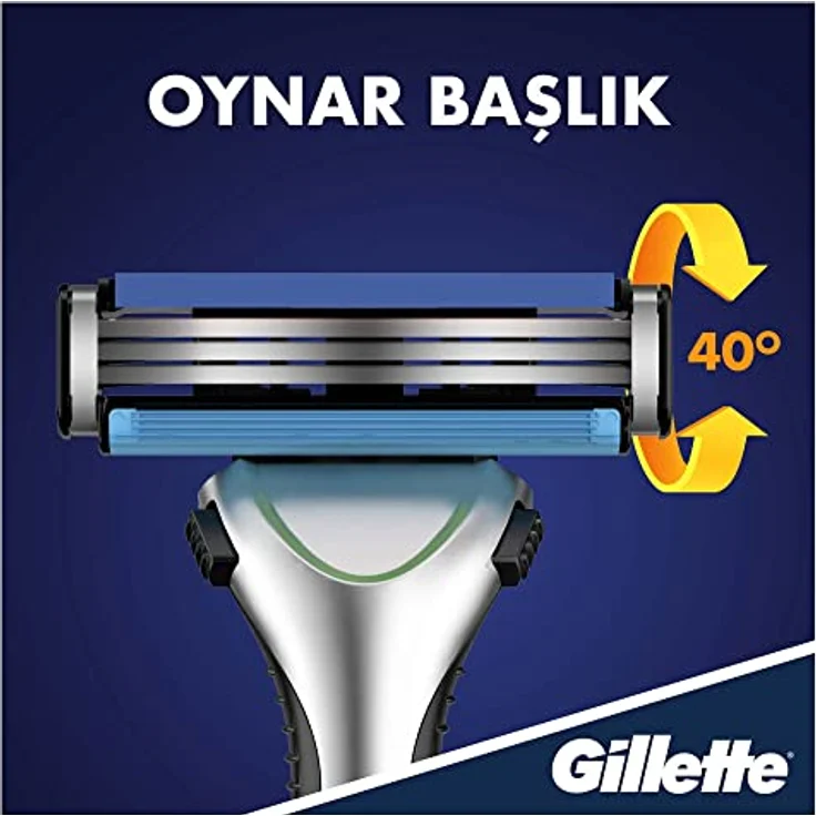Gillette Sensor 3 Sensitive Rasierklingen, 6er Pack mit Griff – Bild 6