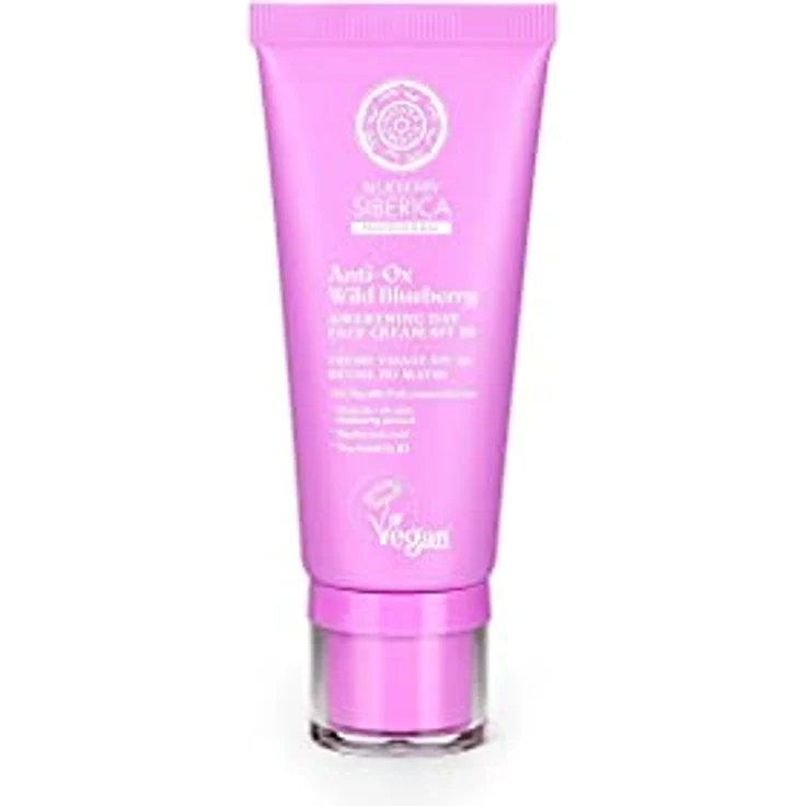 Natura Siberica Awakening Day Face Cream SPF 20, 50 ml, Anti-Ox Wild Blueberry, vegane Gesichtscreme für Damen mit intensiver Feuchtigkeit und Umweltschutz – Bild 2