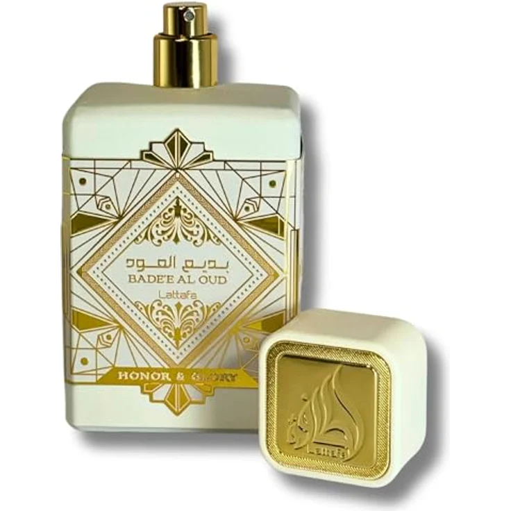 Lattafa Badee Al Oud Honor & Glory Eau de Parfum Nicho Dubai, 100 ml - Damenduft mit exotischen Duftnoten von Ananas und Crème Brulée – Bild 4