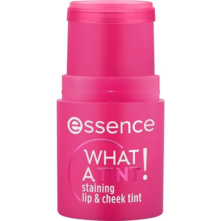 Essence WHAT A TINT! Lip & Cheek Tint, 5 g, Raspberry Vibes, flüssiges Rouge für natürliche Farbe und strahlendes Finish