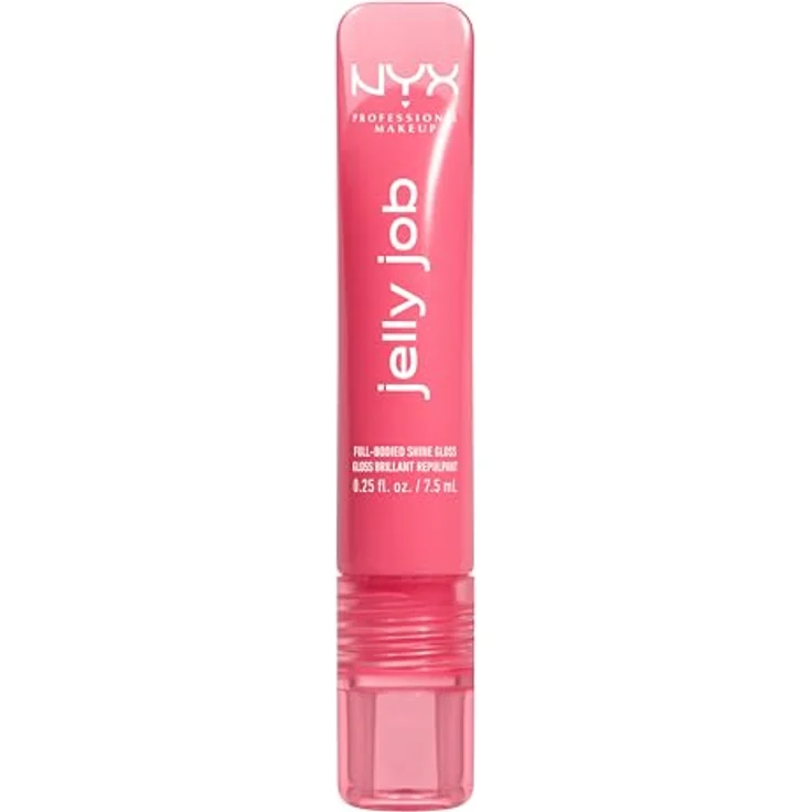 NYX Professional Makeup Jelly Job leuchtender Lippenglanz mit vergrößerndem Effekt, Farbton Jelly Blushin, 7.5 ml – Bild 9