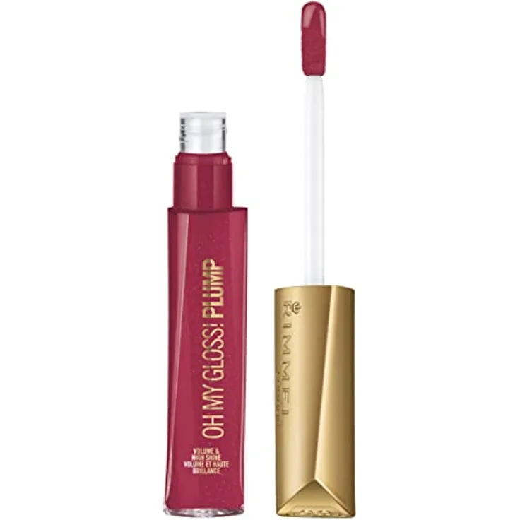 Rimmel Oh My Gloss! Plump Lipgloss, 6.5 ml, in Raspberry Sundae – feuchtigkeitsspendend, voluminisierend, glanzend
