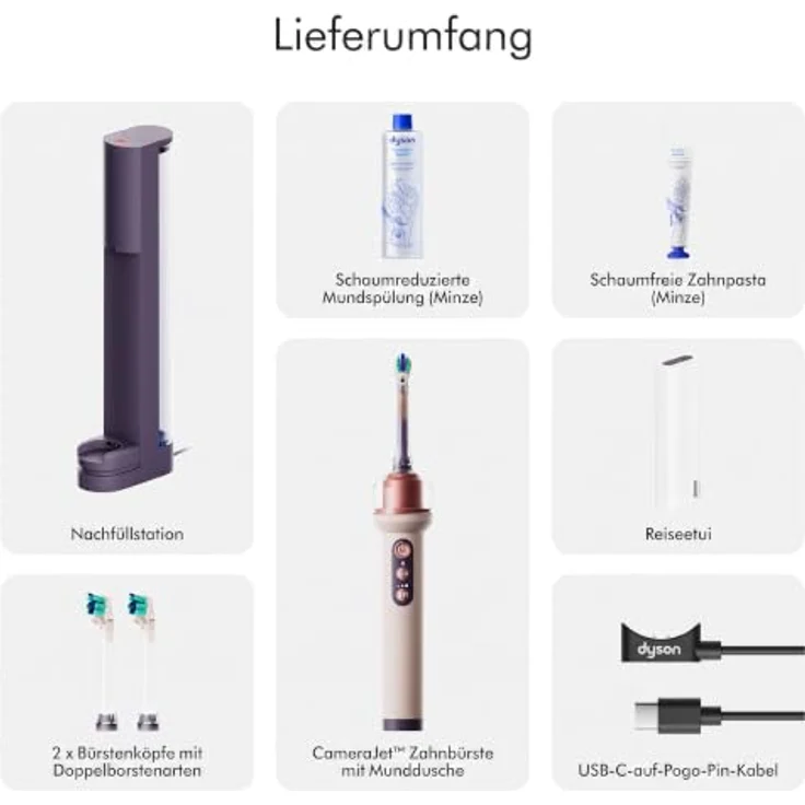 Dyson CameraJet™ elektrische Zahnbürste mit Präzisionsmunddusche (Ceramic Pink) – Bild 3