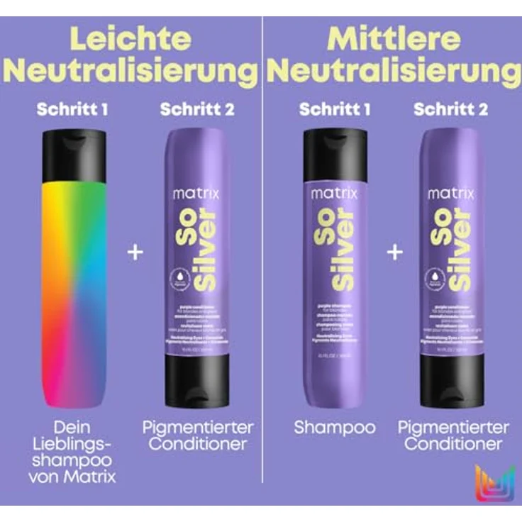Matrix So Silver Pigmentierter Conditioner für blondes und graues Haar, Neutralisiert gelbe Untertöne, Mit Ceramiden, 1 x 300 ml – Bild 5