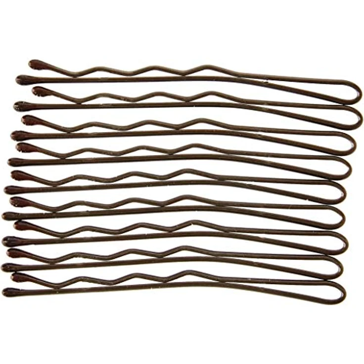 Efalock Duchesse Haarklemme 5 cm braun 100 Stück – Bild 4