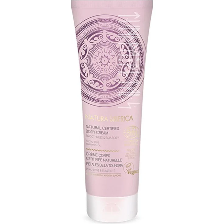 Natura Siberica Natural Body Cream 200ml, natürliche Körperpflege für jeden Hauttyp, reich an Nährstoffen, rein pflanzliche Rezeptur