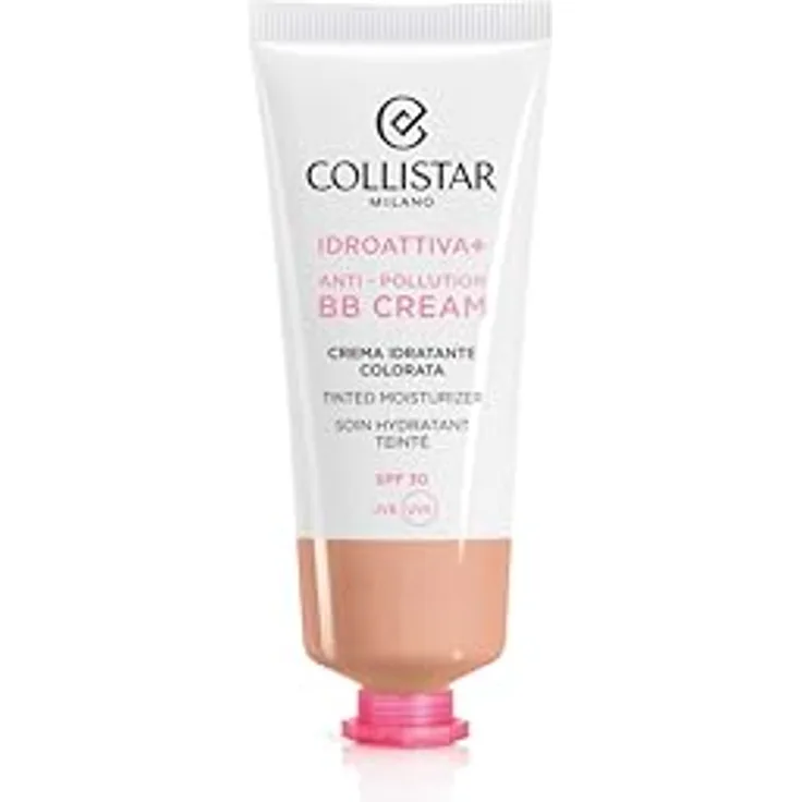 Collistar BB Cream Viso Antipollution, 100H Feuchtigkeit, SPF 30, Unmerkliche Textur, für alle Hauttypen, auch empfindliche, Nr. 2 Medium, 50 ml