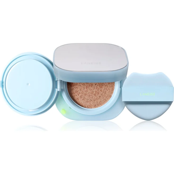 LANEIGE Neo Cushion Mewy Kompakt-Make-up, Foundation mit Langzeiteffekt und hoher Deckkraft, Farbton 23N Natural Sand, 2x15 g