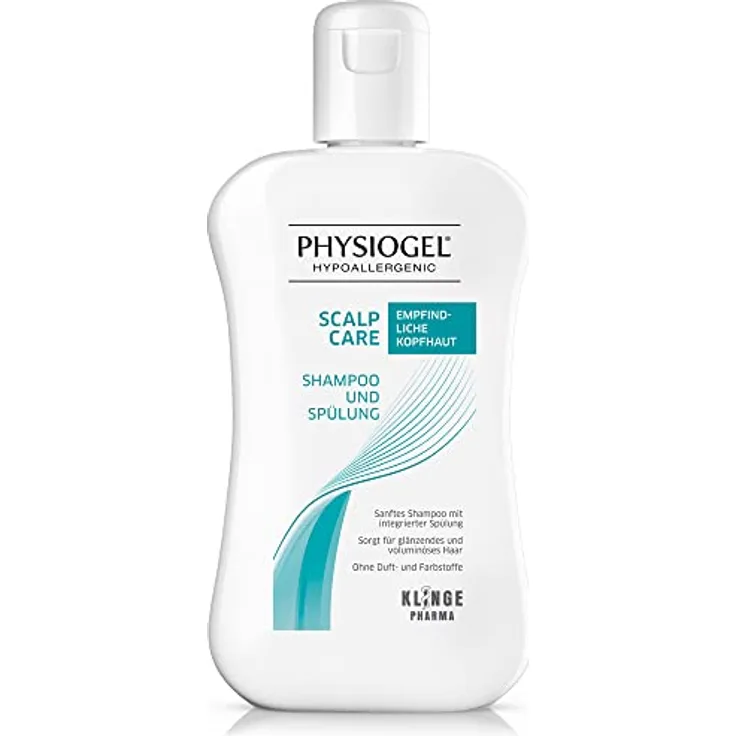 PHYSIOGEL Scalp Care Mildes Shampoo und Spülung 250 ml – sanfte Reinigung und Kopfhaut Pflege für empfindliche, trockene Kopfhaut – Feuchtigkeitsshampoo & Conditioner für glänzendes Haar