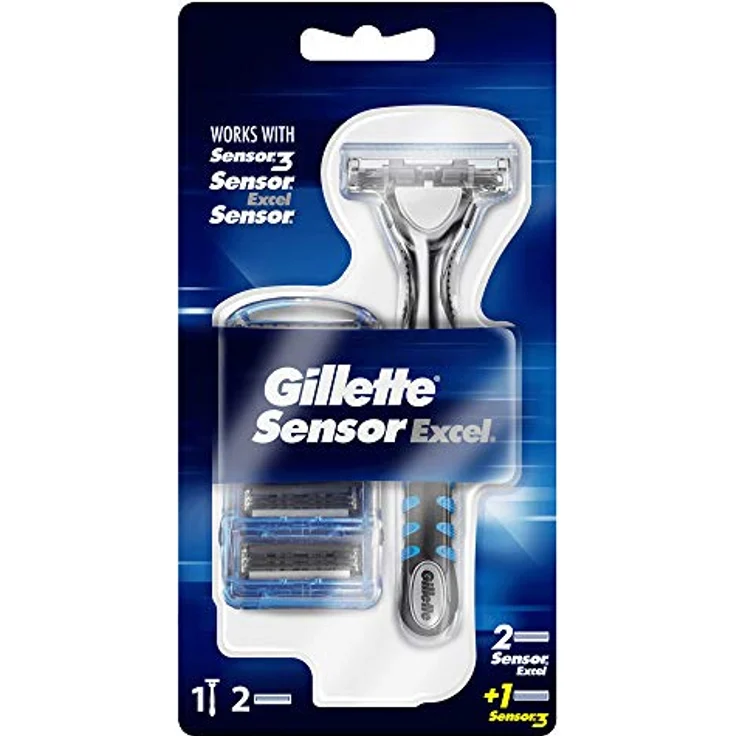 Gillette Sensor Excel Rasierer für Männer + 2 SensorExcel und 1 Sensor3 Klingen – Bild 4